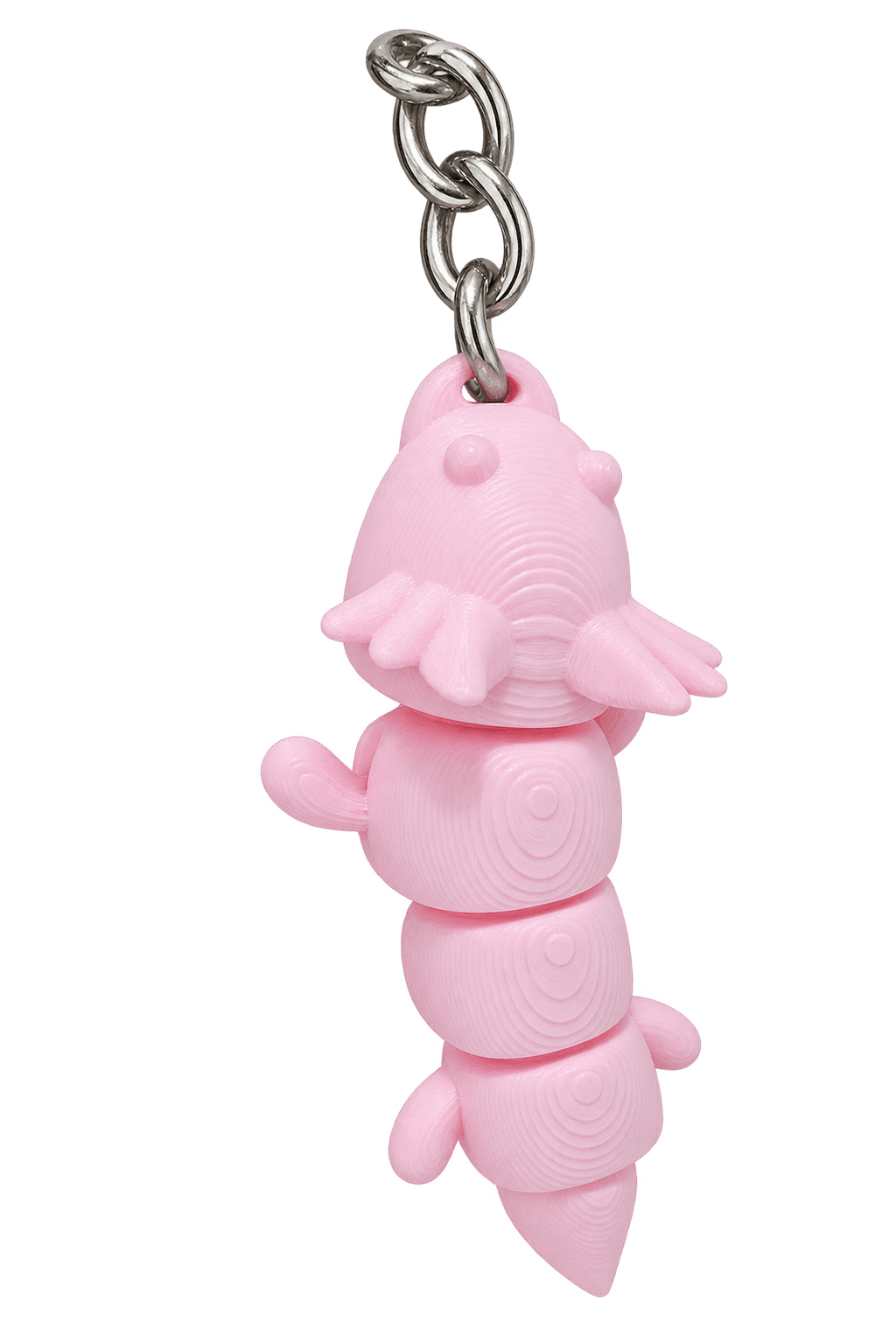 LLavero de ajolote rosa